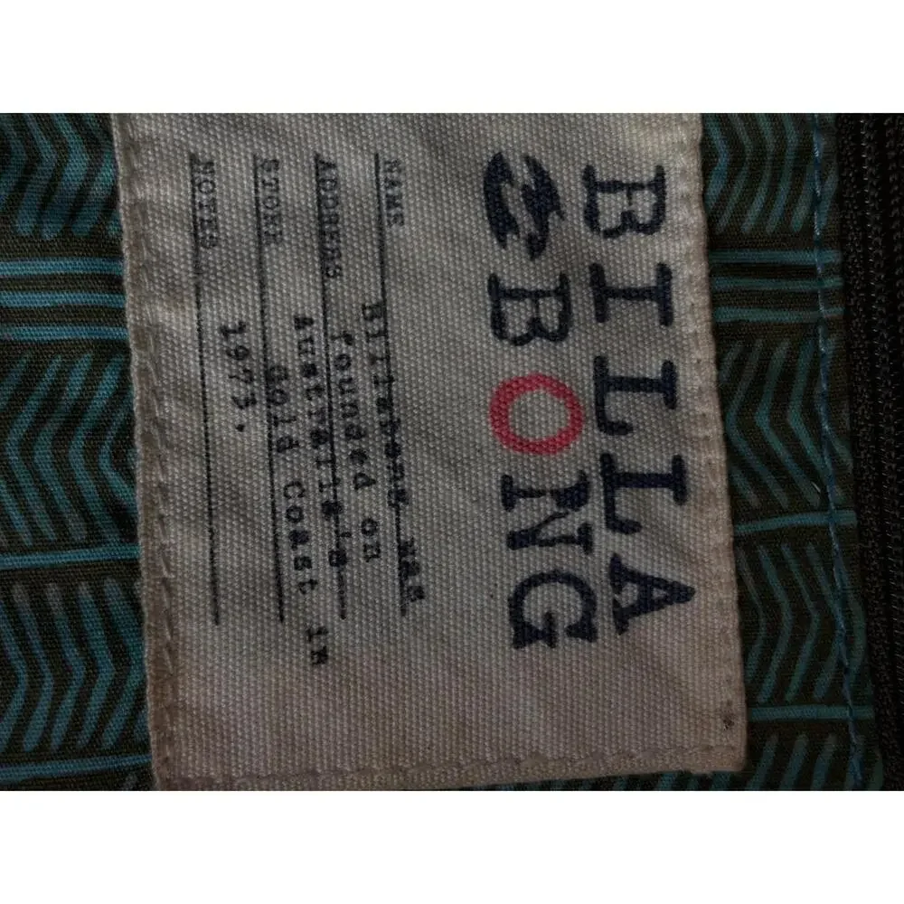 Billabong Nautical Anchor Tote Bag Rope Handle Leather Trim Beach Coastal Summer - Picture 4 of 8